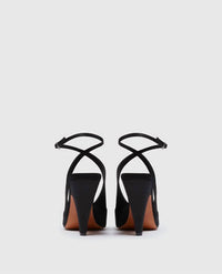 Stella McCartney Women's Stella Spur Heeled Pump in black - women's heels - alternate view