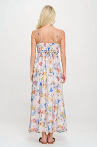 Meet Me In Santorini - Side Slit Maxi Dress