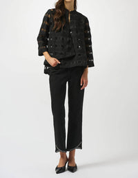 Joseph Ribkoff - Checkered Sheer Swing Jacket