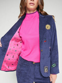 Vilagallo - Gadea Corduroy Embroidery Blazer