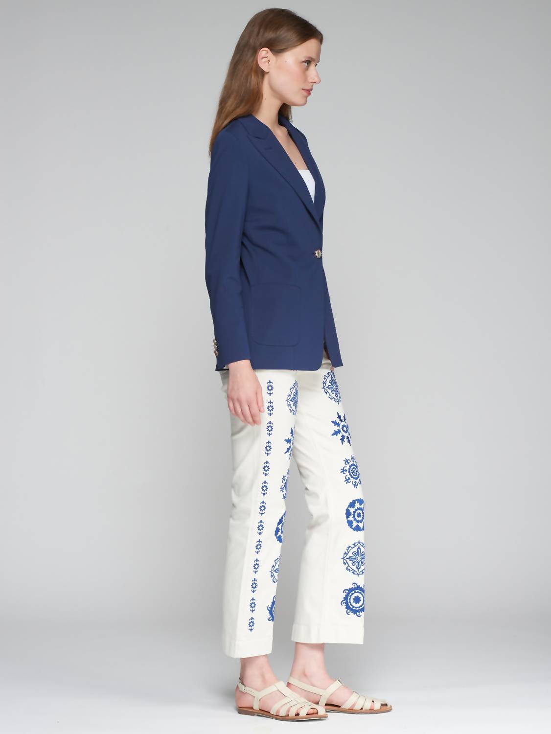 Vilagallo - Amelie Embroidered Trouser