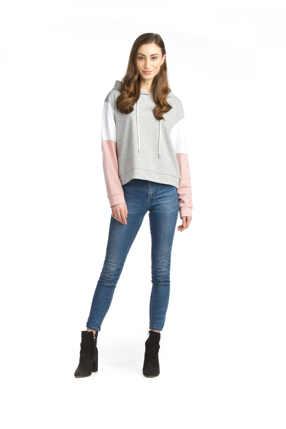 Papillon - Color Blocked Hoodie With Pockets