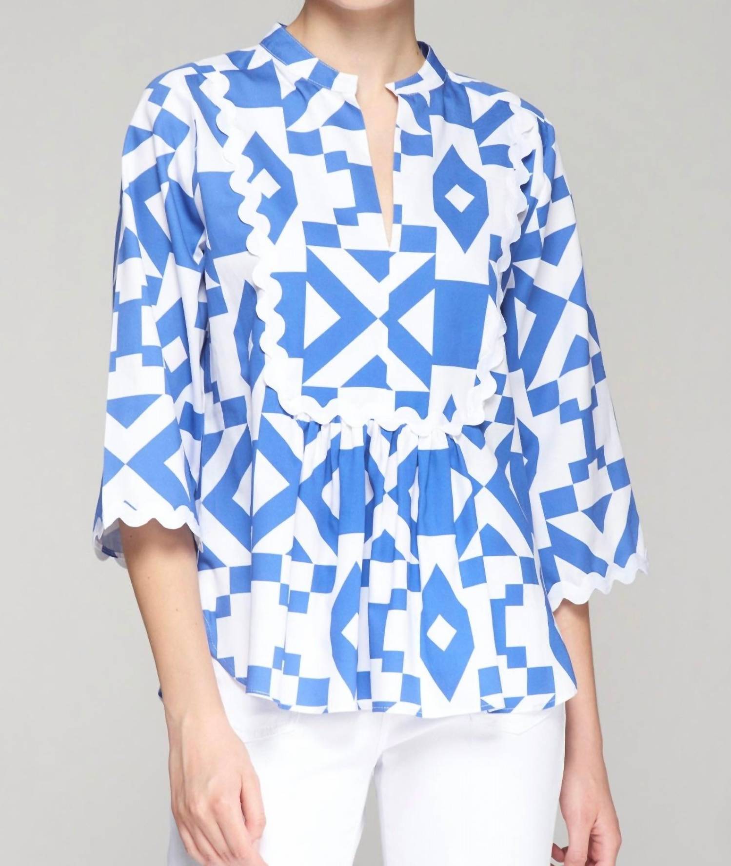 Vilagallo - Valeria V-neck Shirt