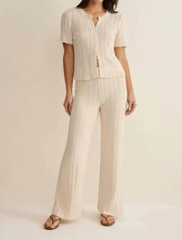 Z Supply Starboard Crochet Pant in linen - women's pants - view 5