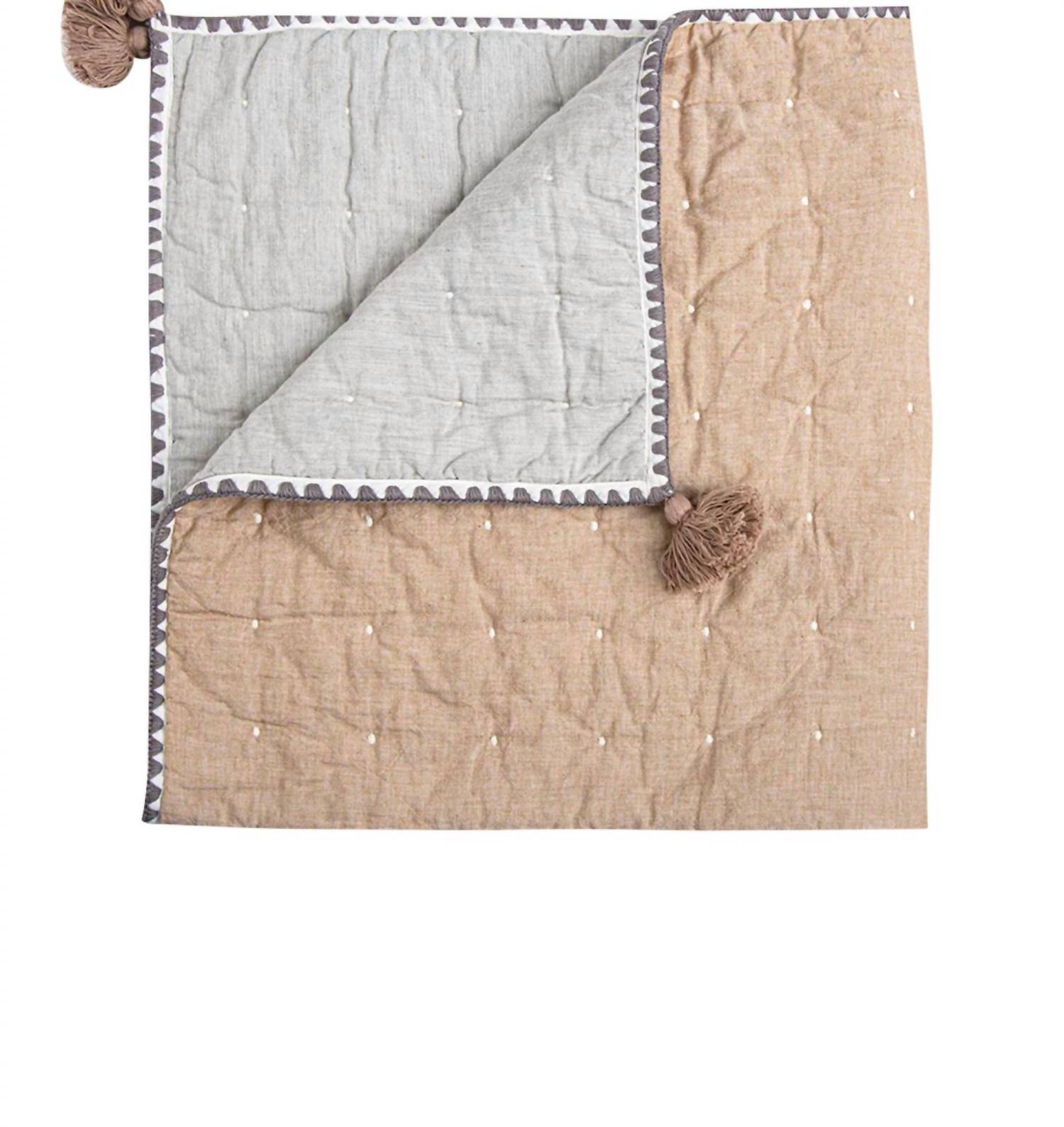 Crane Baby - Ezra Copper Quilted Blanket