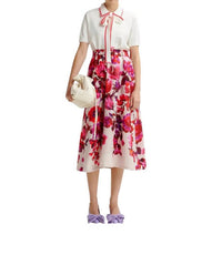 Essentiel Antwerp - Polo With Self-tie Fabric Scarf Top