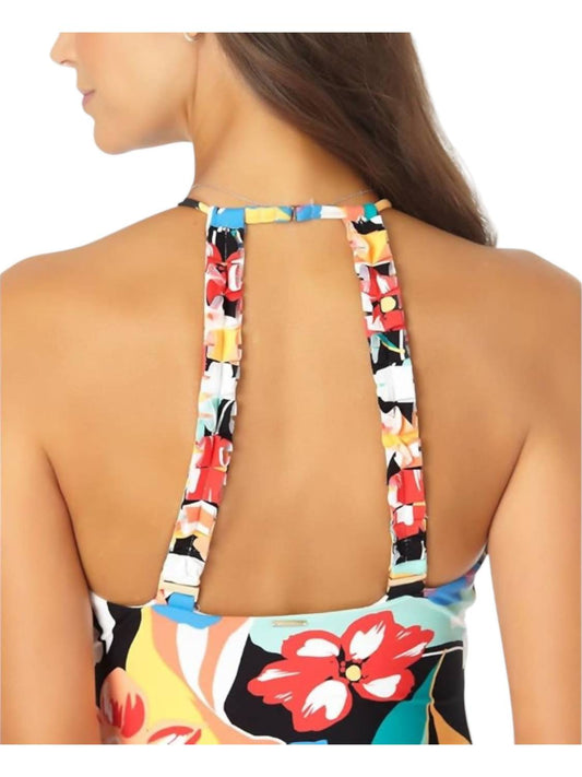 Anne Cole - Modern Blooms Plus High Neck One Piece