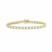 Diana M Jewels - Women's Round Lab-Grown Diamond Tennis Bracelet (17.00 Ct) - Signature