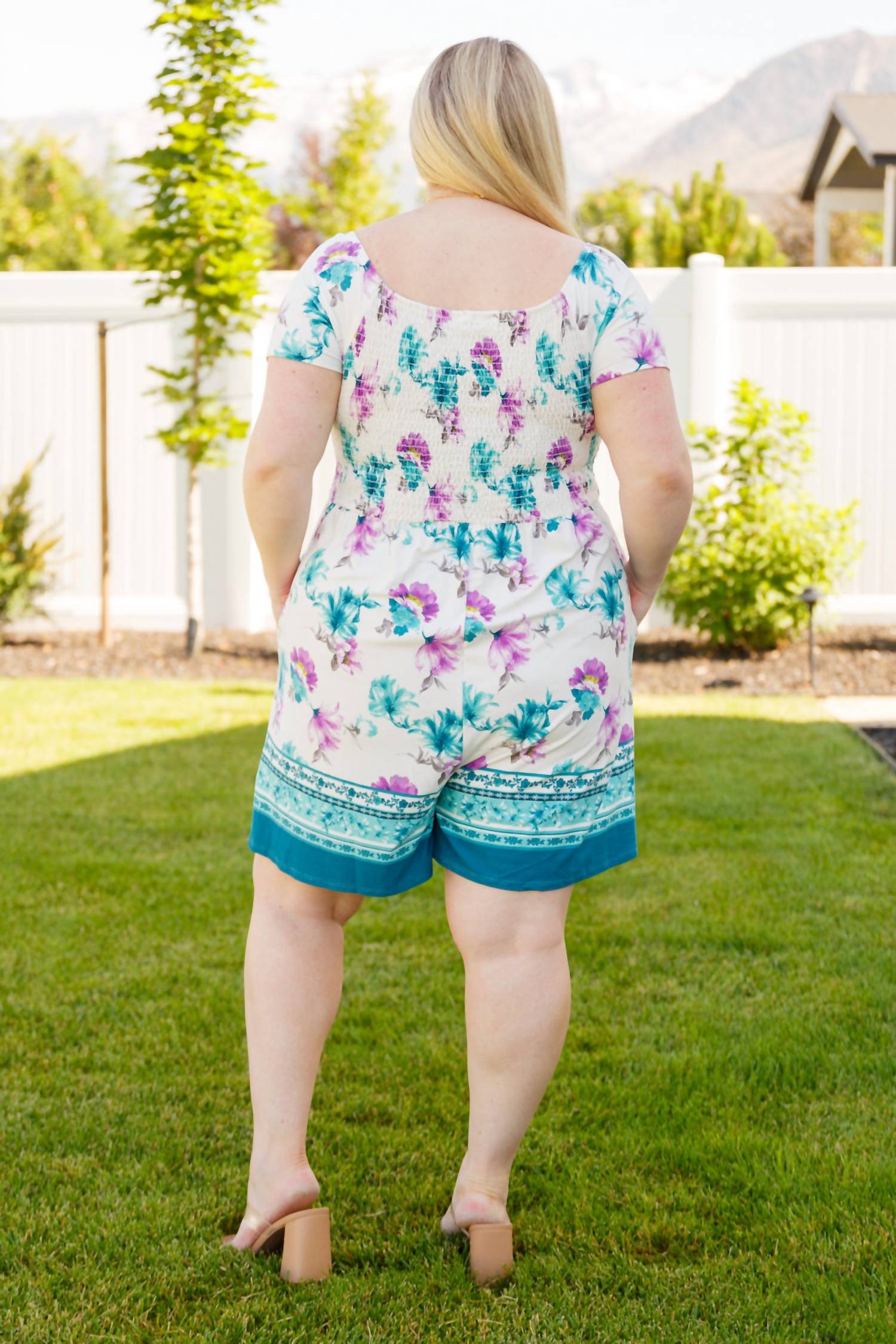 White Birch - Little Boho Moment Floral Romper