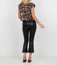 Emily McCarthy Hatti Tank Top in tortoise shell sequin 1 - women's tank top - view 7