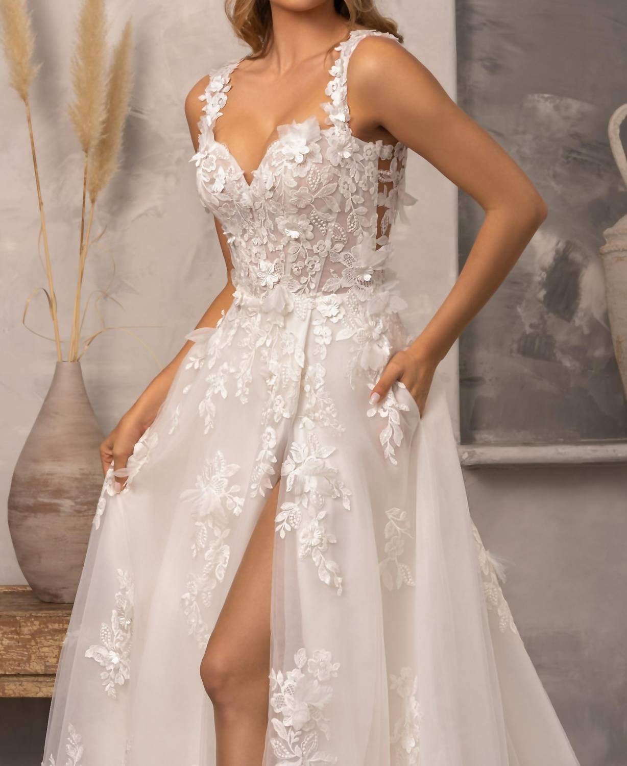 Ivoire By Kitty Chen - Julie Sheer Mesh Dress