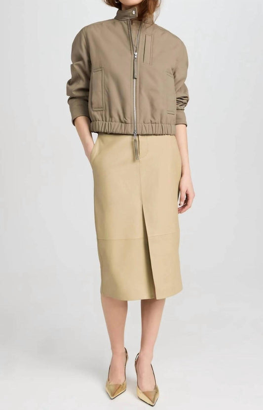 Vince - Cropped Bomber Jacket