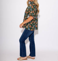 Thml - Garden Bloom Split Neck Top