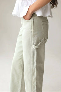 Risen - Riviera High-rise Wide-leg Cropped Pant