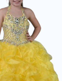 Little Rosie - Girl's Long National Level Pageant Dress