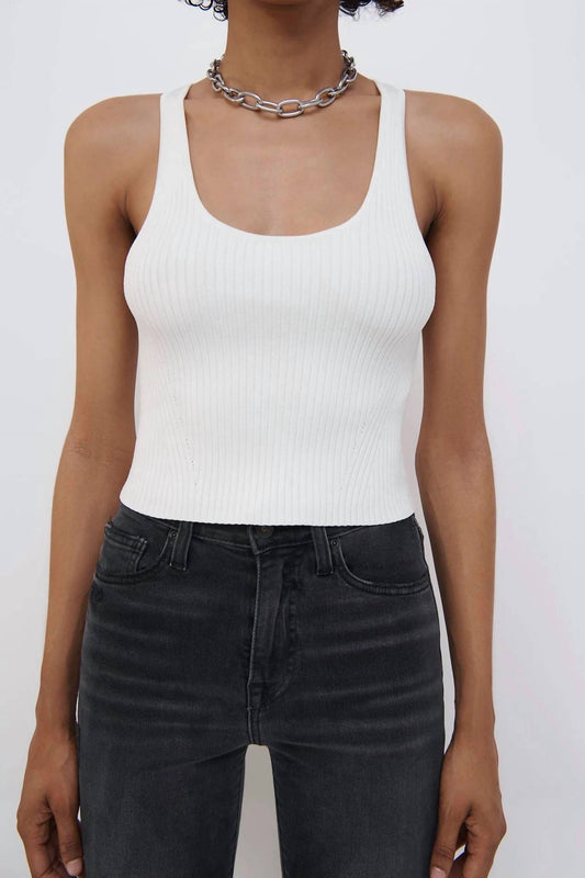 Jonathan Simkhai - Cecilia Scoop Neck Crop Top