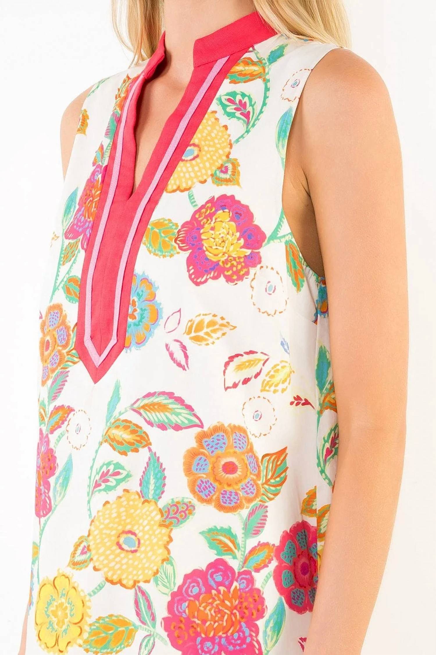 Thml - Sleeveless Floral Print Mini Dress