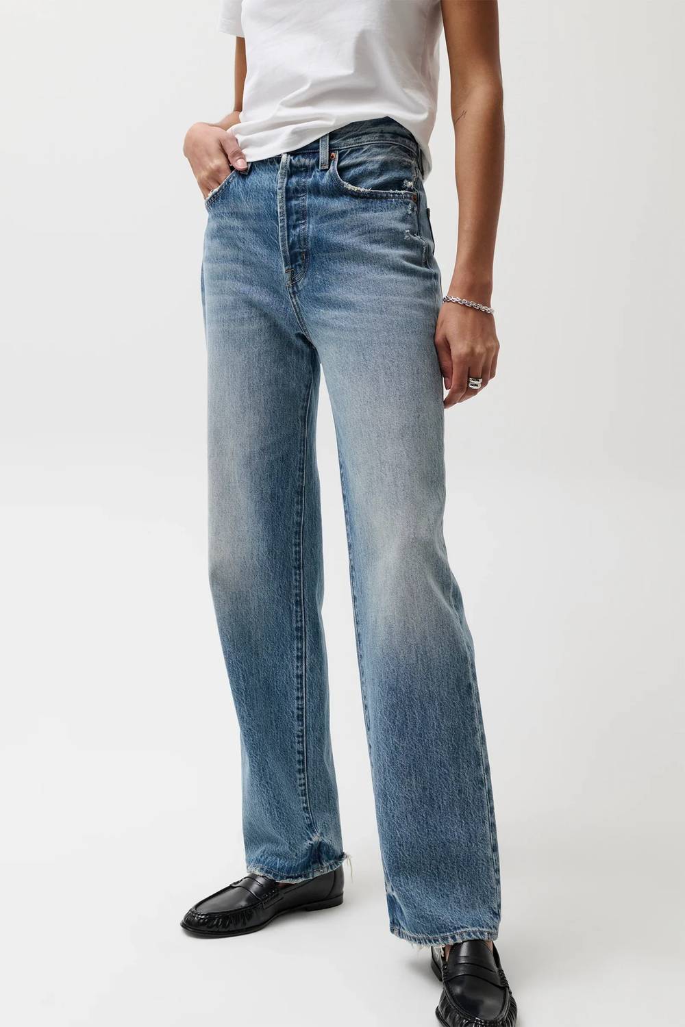 Pistola - Cassie Super High Rise Straight Jeans