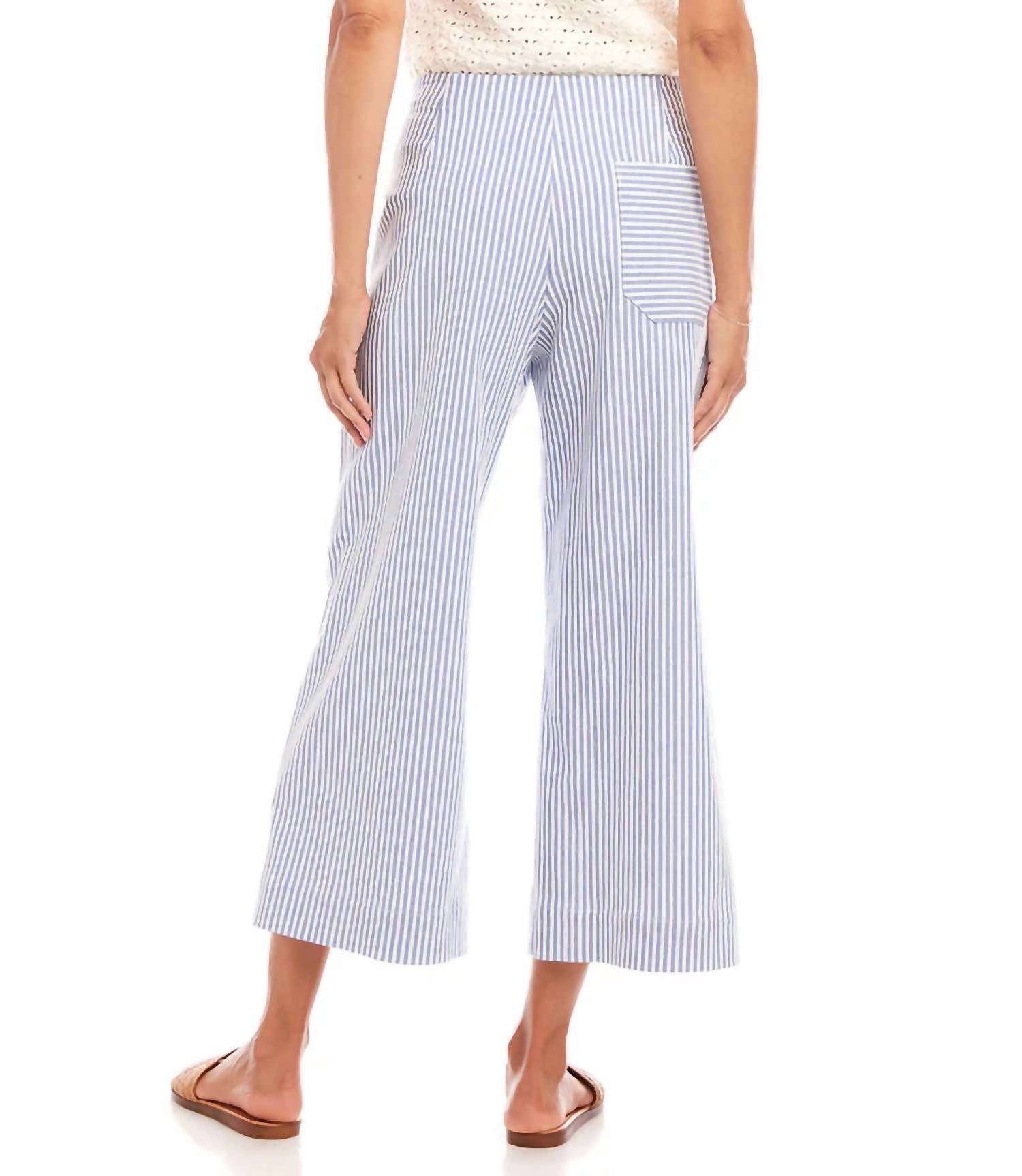 Karen Kane - Sosie Stripe Cropped Pants