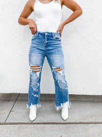 Blakeley - Urban Distressed Crop Jeans