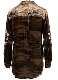 Johnny Was - Maree Velvet Oversized Shirt