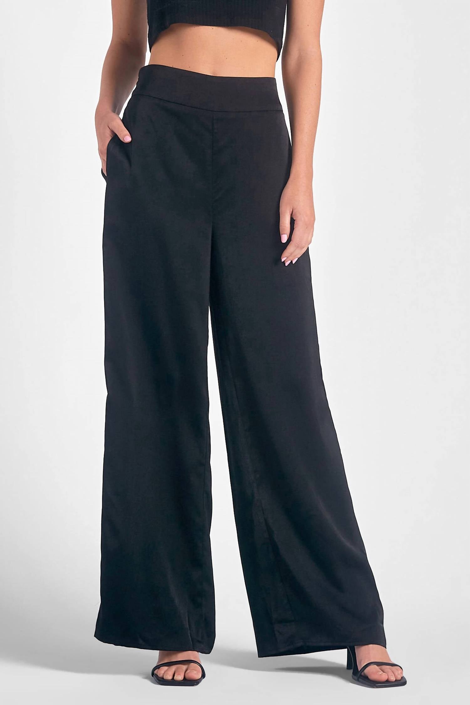 Elan - Wide Leg Elastic Pant