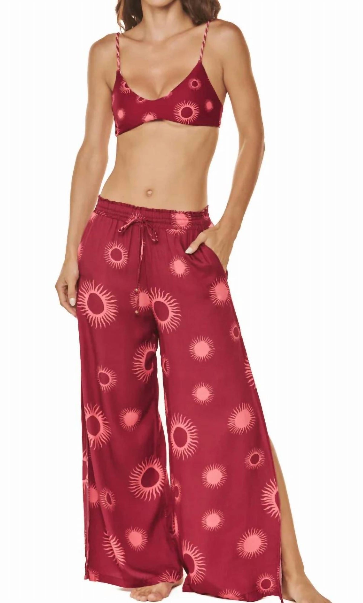 Dulzamara - Mahahual Wide-leg Beach Pants