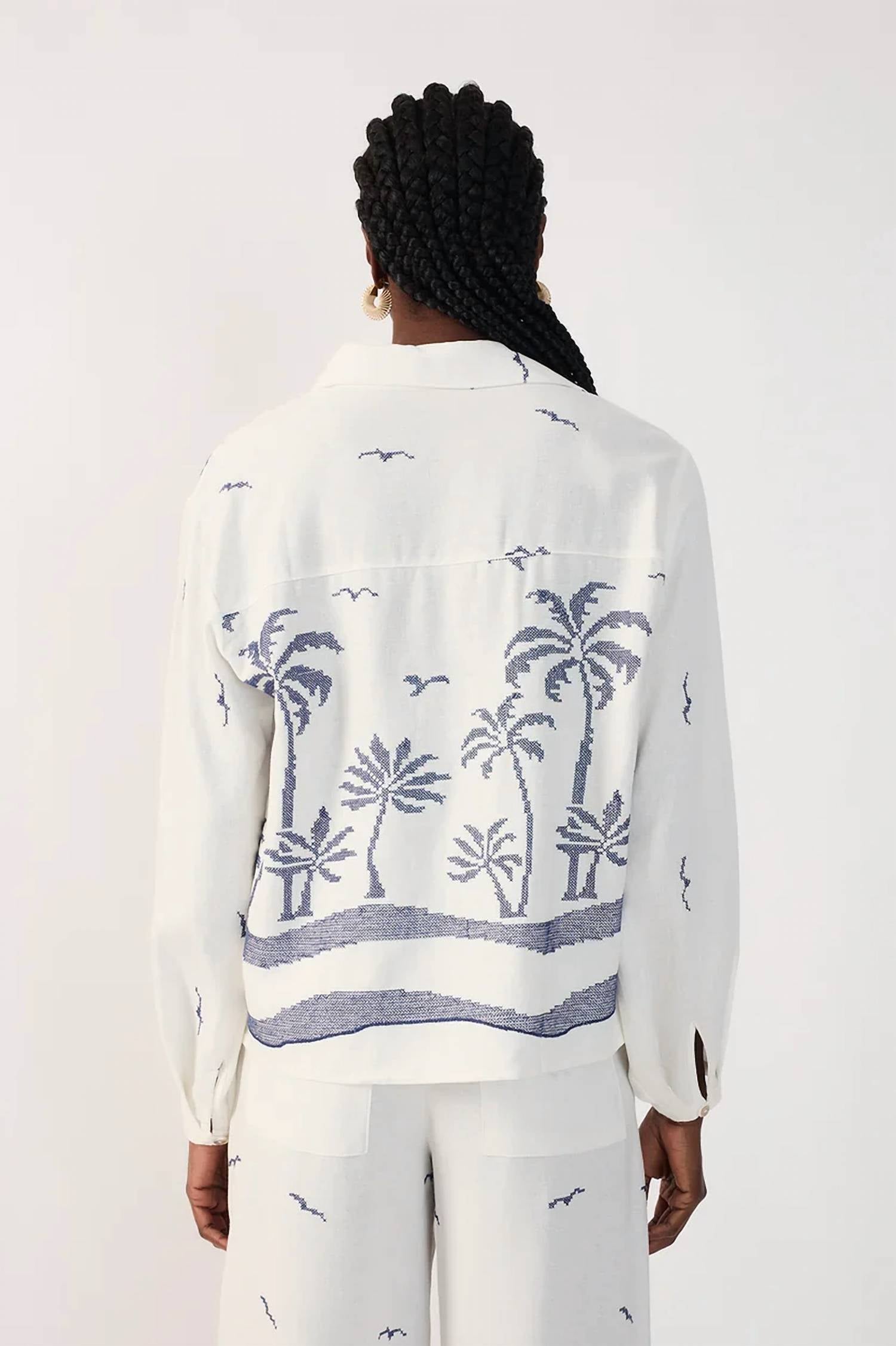 Dress To - Coconut Tree Linen Shirt