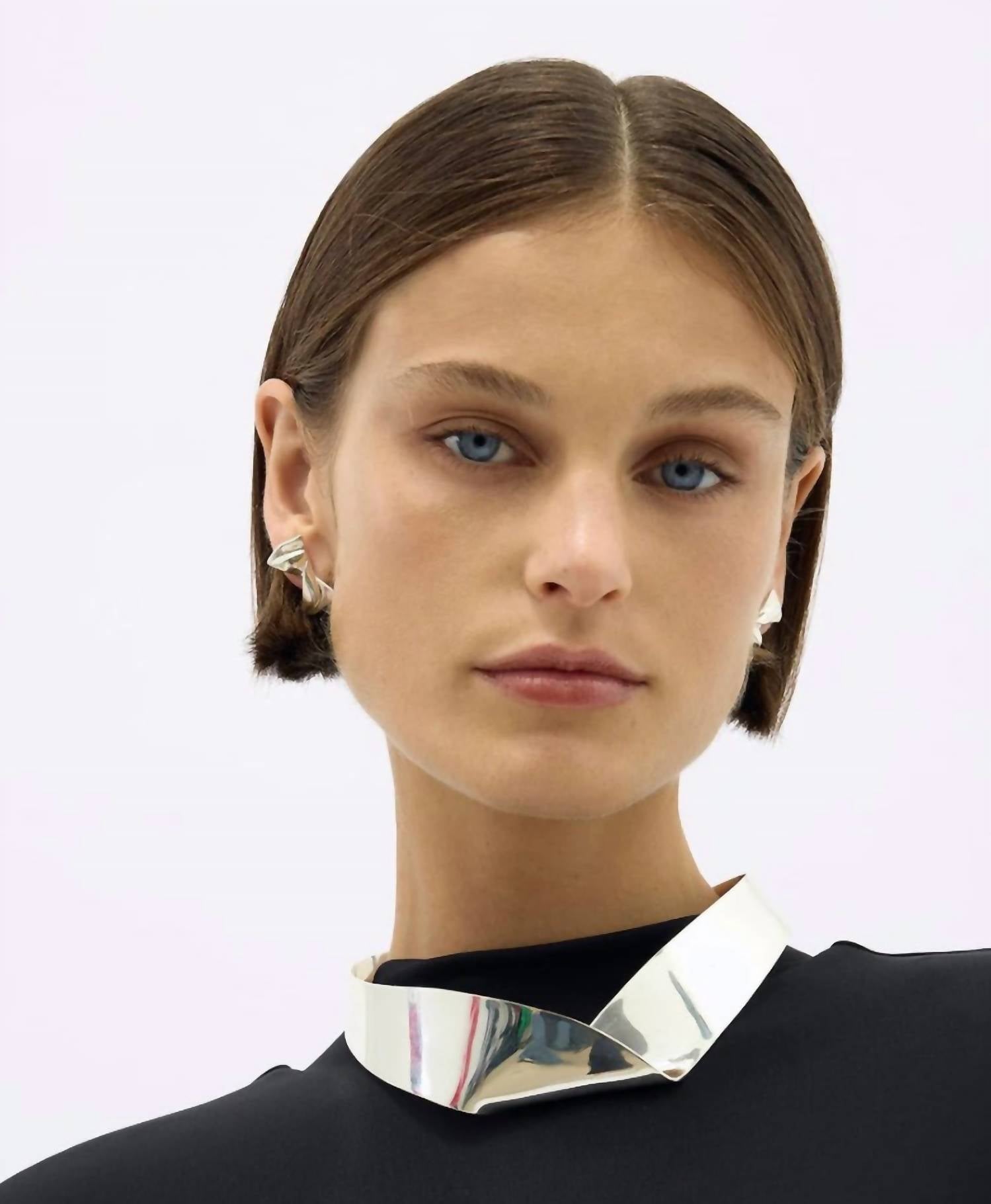 Rachel Gilbert Women's Tatum Collar Necklace in silver - women's jewelry - detail view