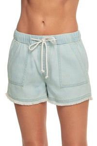 Elan - Raw Hem Seashell Shorts