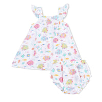 Angel Dear - Girls Sunny Reef Fish Muslin Sundress