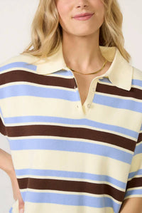 525 America - Point Collar Polo Dress