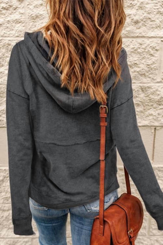 Shewin - 1/2 Zip Hooded Sweatshirt