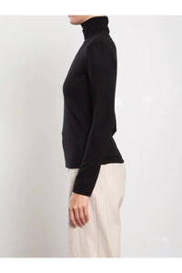 Pharaoh Shiloh Turtleneck Top in black - women's long sleeve top - alternate view