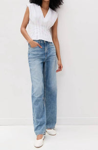 Rag & Bone - Ines Poplin Top In White