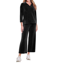 Multiples - Women's Wide Band Wide Leg Crop Pants