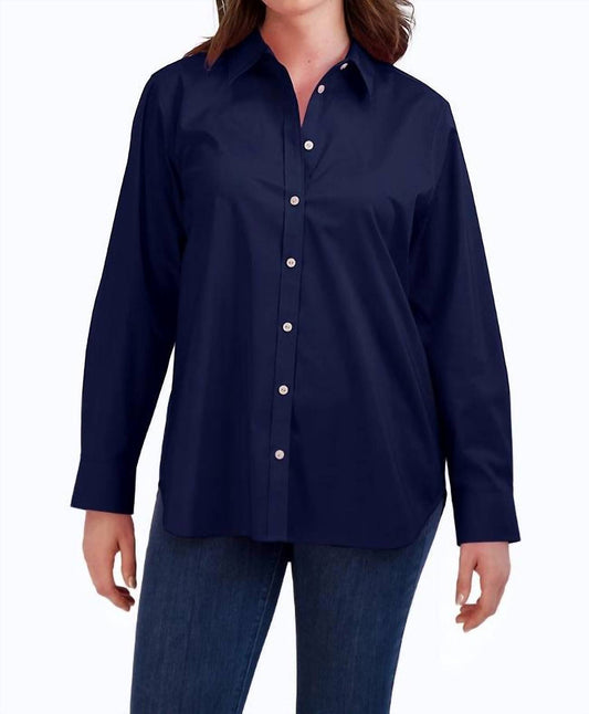 Foxcroft - Boyfriend Stretch No Iron Tunic Top