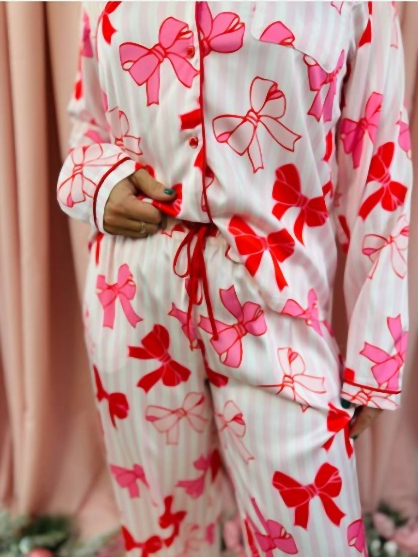 Mary Square - More The Merrier With Bows - Pajama Set