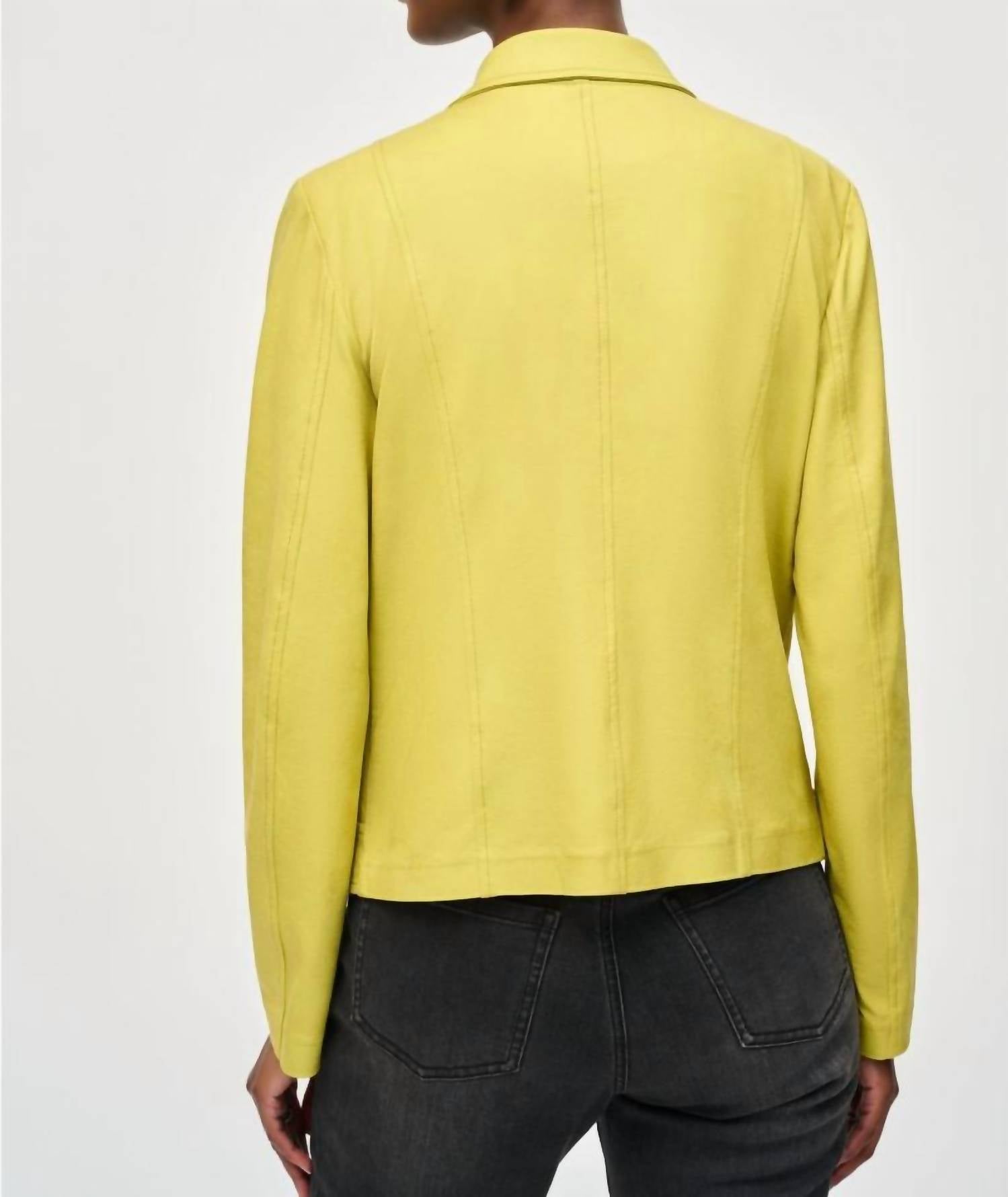 Joseph Ribkoff - Foiled Faux Suede Jacket