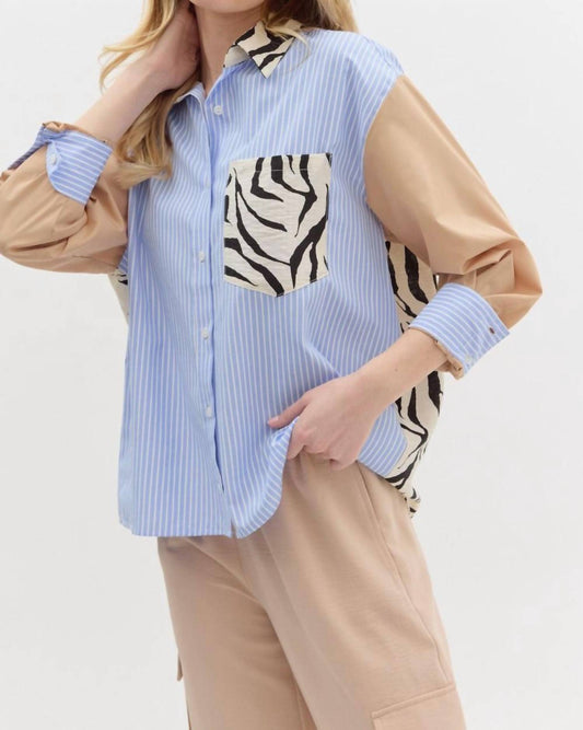 Entro - Multipattern Button Down Shirt