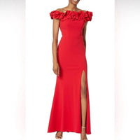 Xscape - Off The Shoulder Ruffle Dress