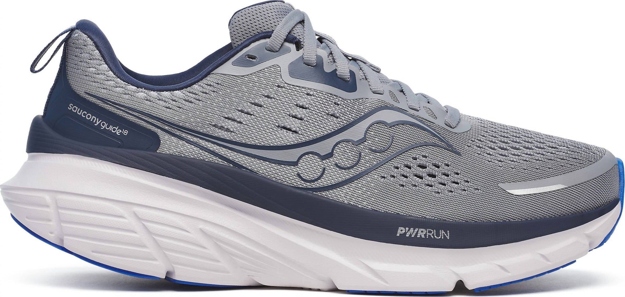 SAUCONY Men's Guide 18 Shoes in flint navy 1 - men's sneaker