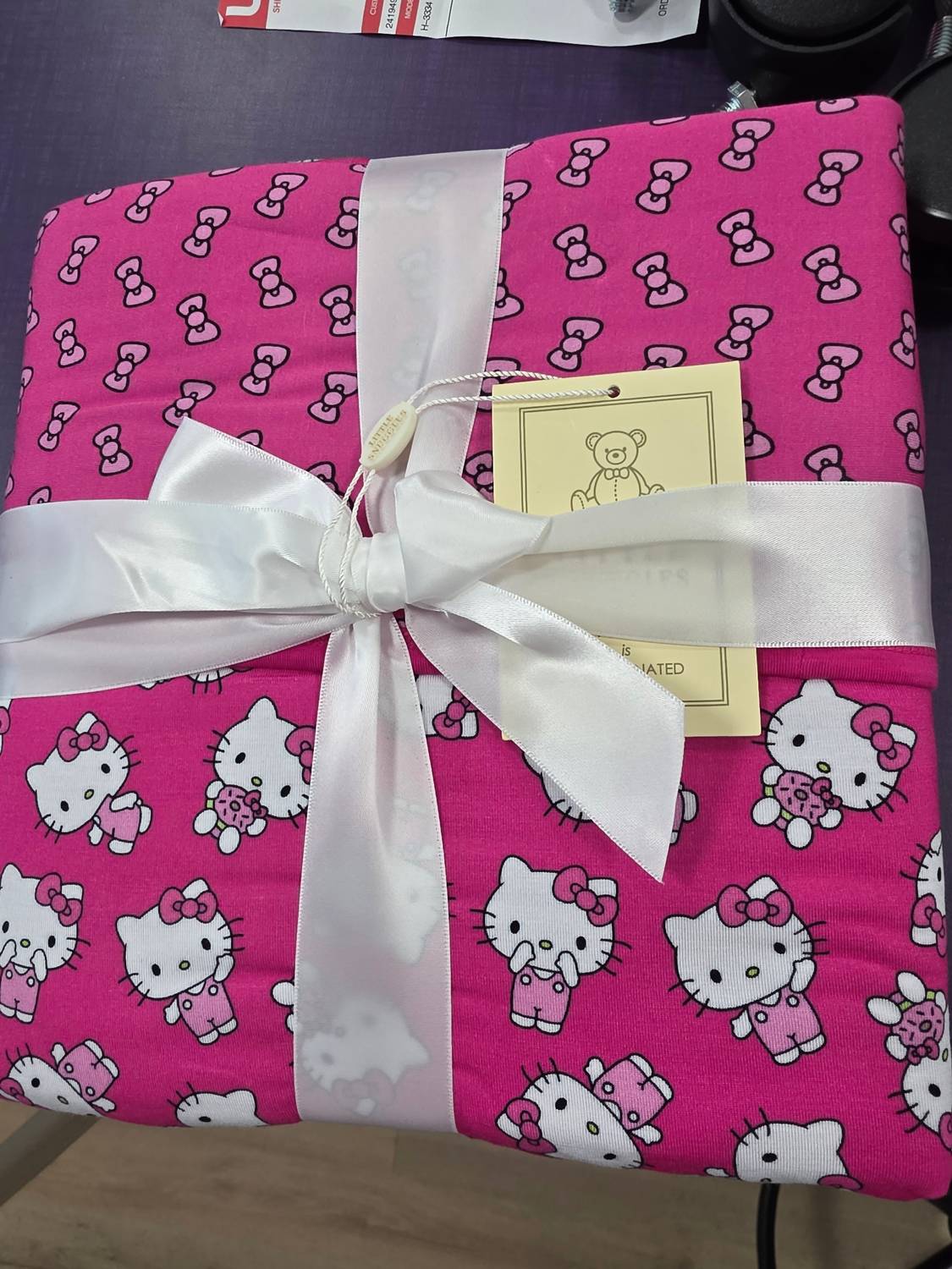 Charlies Project - Girls Hello Cutie Non Quilted Bamboo Blanket