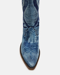 STEVE MADDEN Women's Albany Boots in denim fabric - women's shoe - view 4