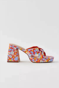 Matisse Women's Esme Platform Sandals in red floral - women's sandal