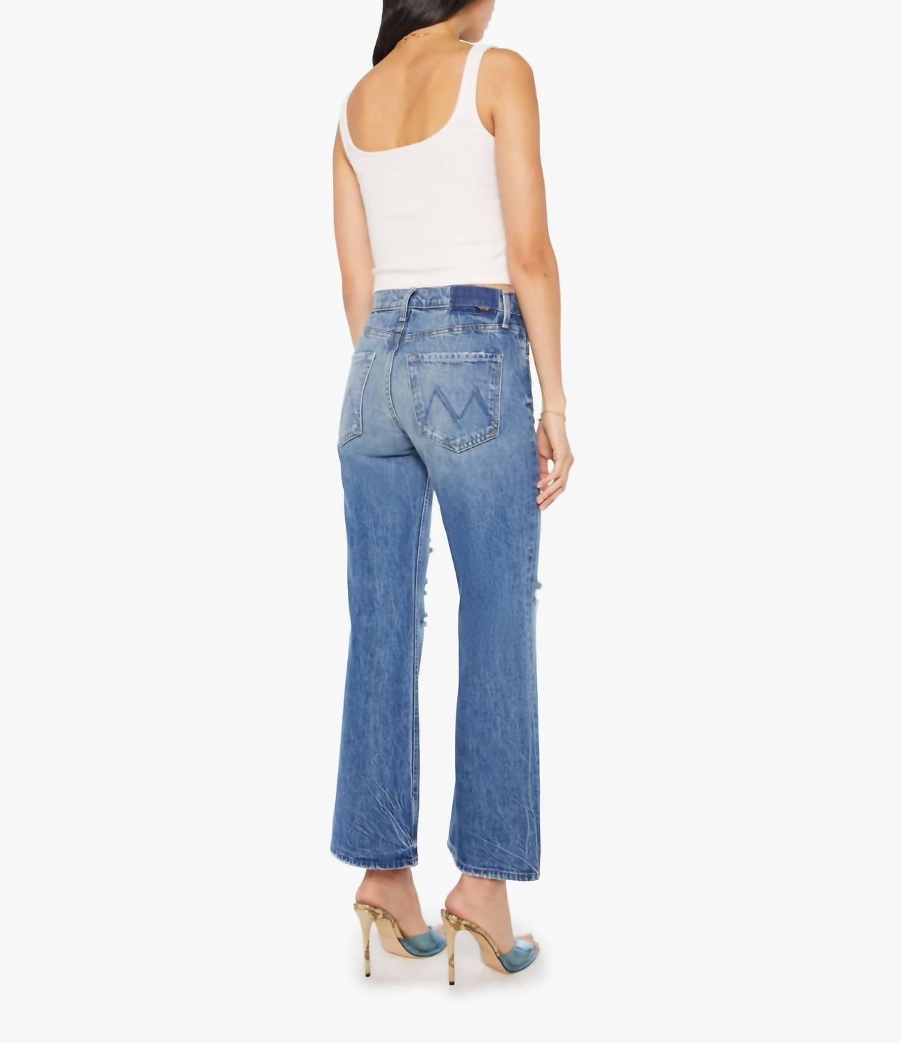 Mother - Bookie Flood High Rise Bootcut Jeans