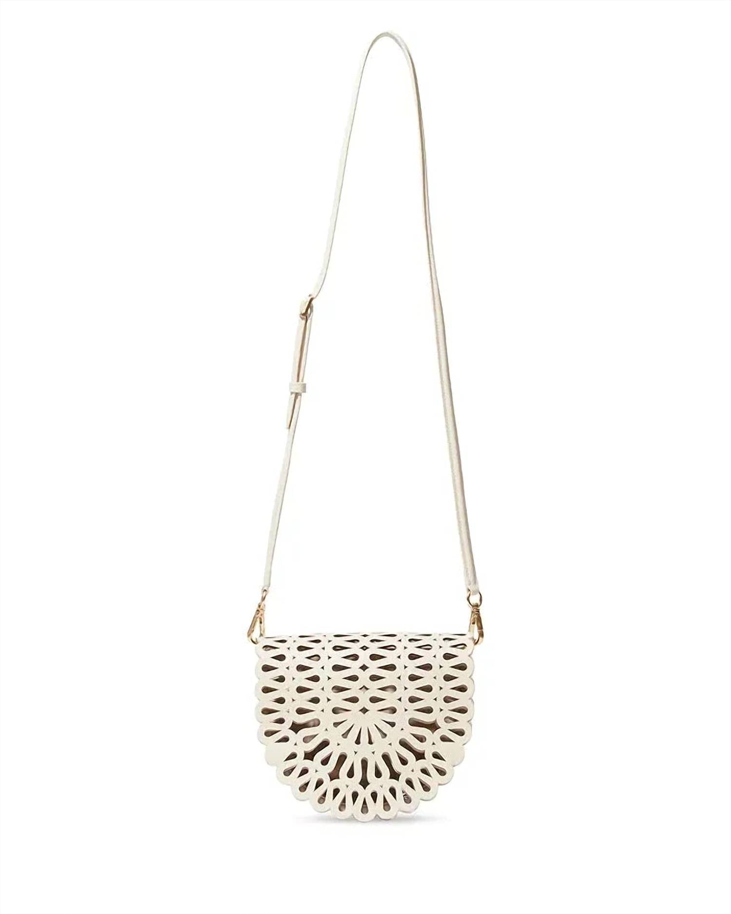 Simkhai - Women's Mccall Laser Cut Leather Saddle Bag