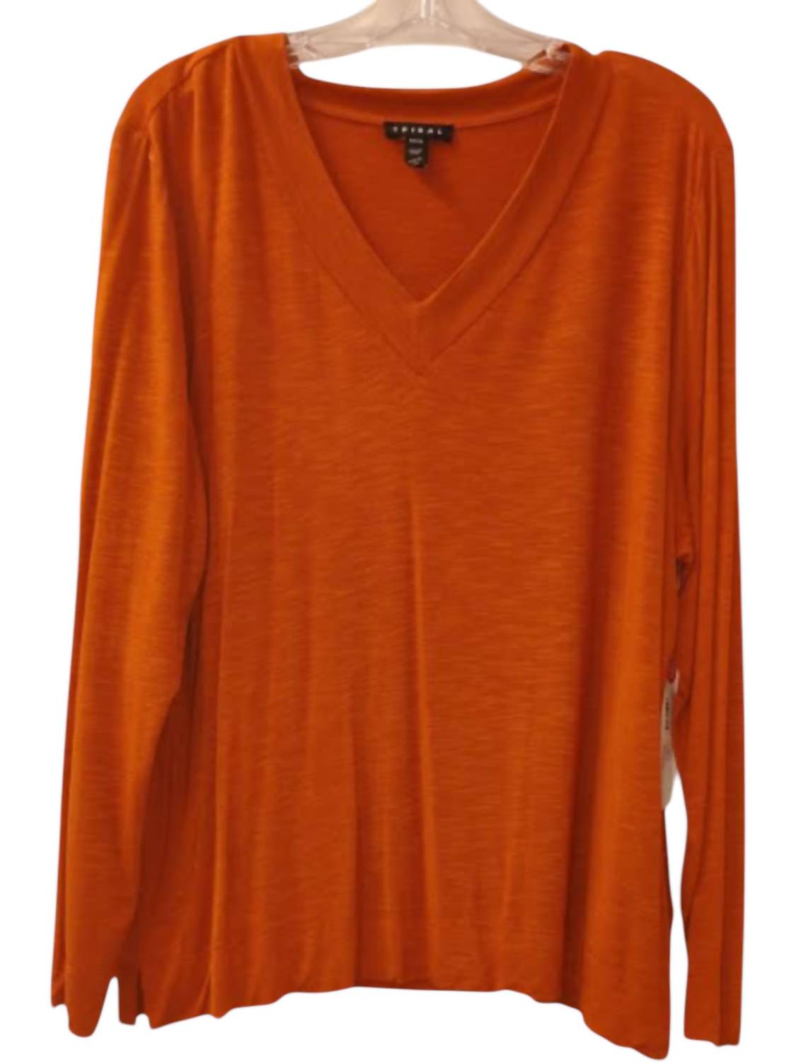 Tribal - Women's Long Sleeve V-neck Top With Side Slits