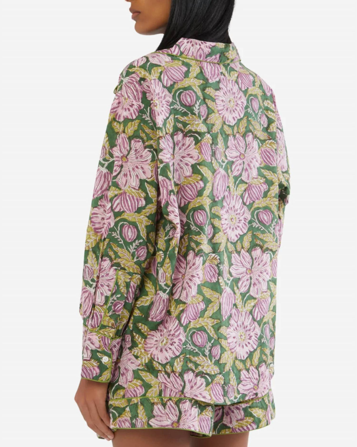 Folkloore - Lightweight Cotton Floral Short Pajama Set