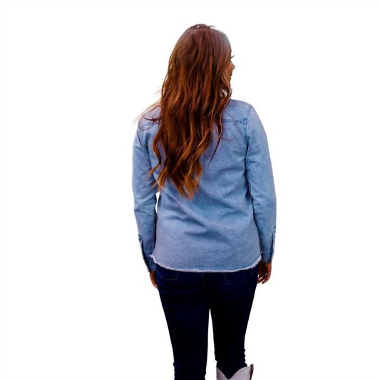 Layerz Clothing - Clyde Embroidered Denim Shirt